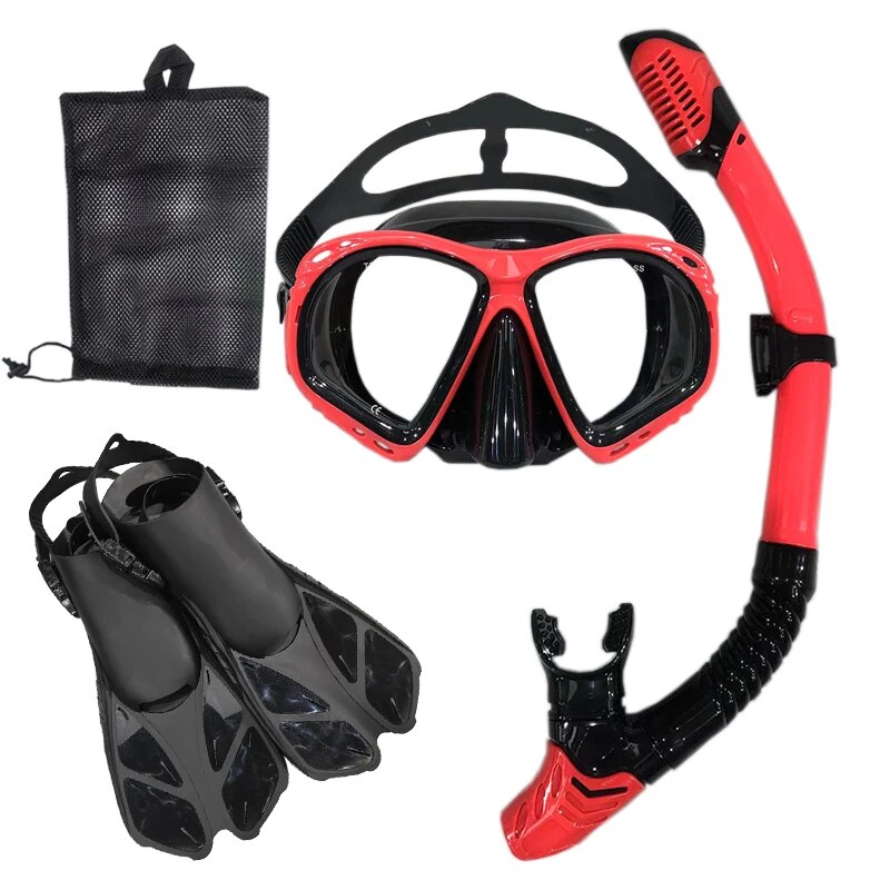 Snorkel Diving Mask and Goggles Diving Swimming Tube Set Adult Unisex - My Store