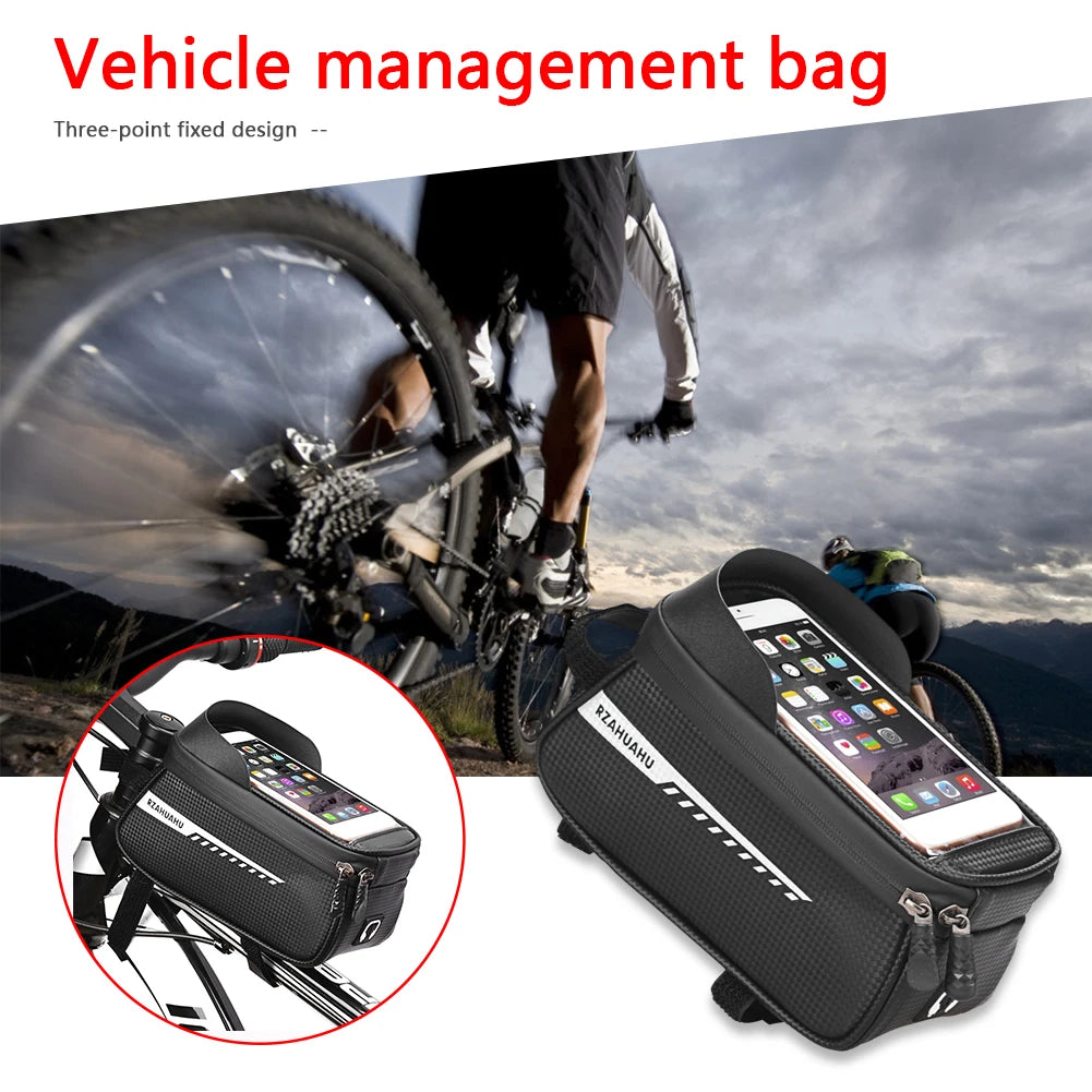 Bicycle Bag Phone Bag Waterproof Mountain Bike Front Top Tube