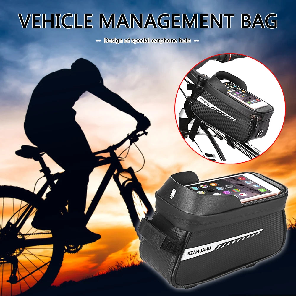 Bicycle Bag Phone Bag Waterproof Mountain Bike Front Top Tube