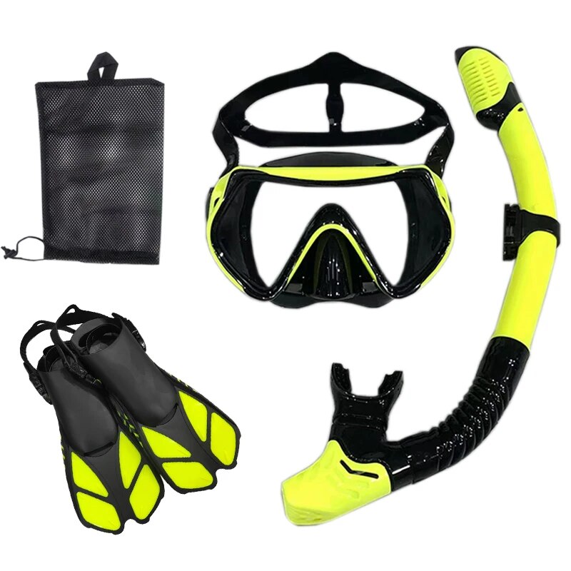 Snorkel Diving Mask and Goggles Diving Swimming Tube Set Adult Unisex - My Store