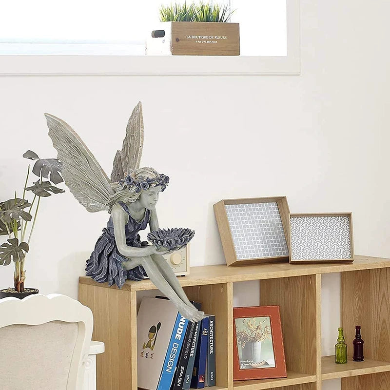 Fairy Statue Resin Jewelry Garden Decoration Angel Girl Resin Craft Jewelry