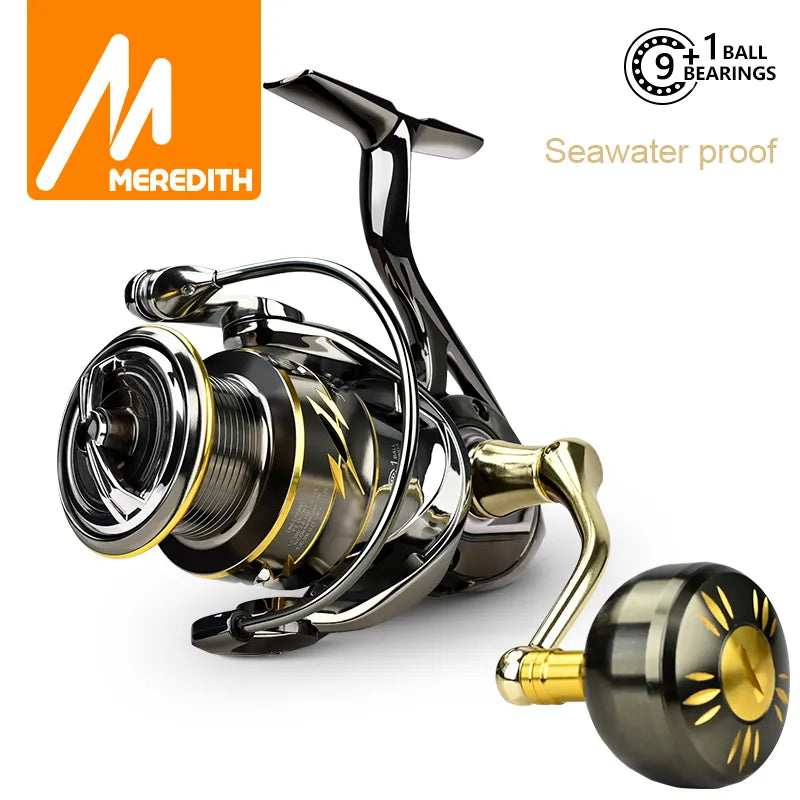 MEREDITH EZGO Anti-seawater corrosion treatment 9+1BB Saltwater Fishing Tackle - My Store