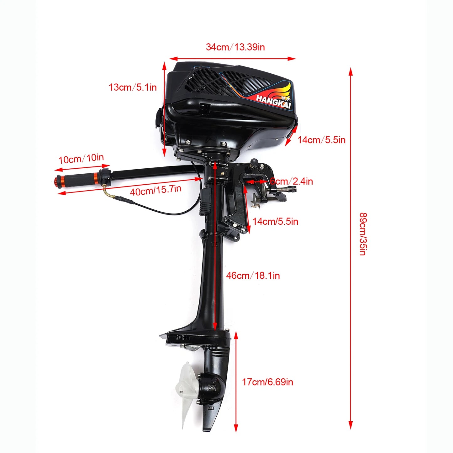 2-Stroke 3.5HP/3.6HP/6HP/ 12HP/18HP Outboard Motor Engine Fishing Boat Motor HANGKAI 3.5-7.0HP 2/4Stroke Outboard Motor Fishing