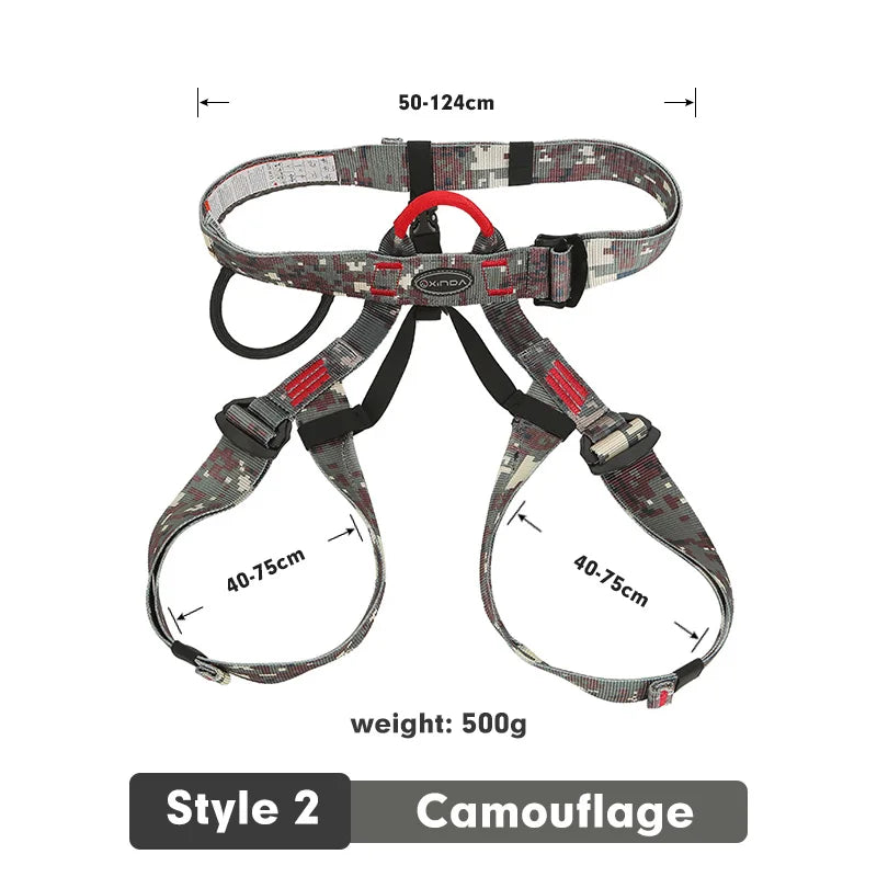 Xinda Outdoor Sports Harness Rock Climbing Harness Waist Support Half Body Safety Belt - My Store