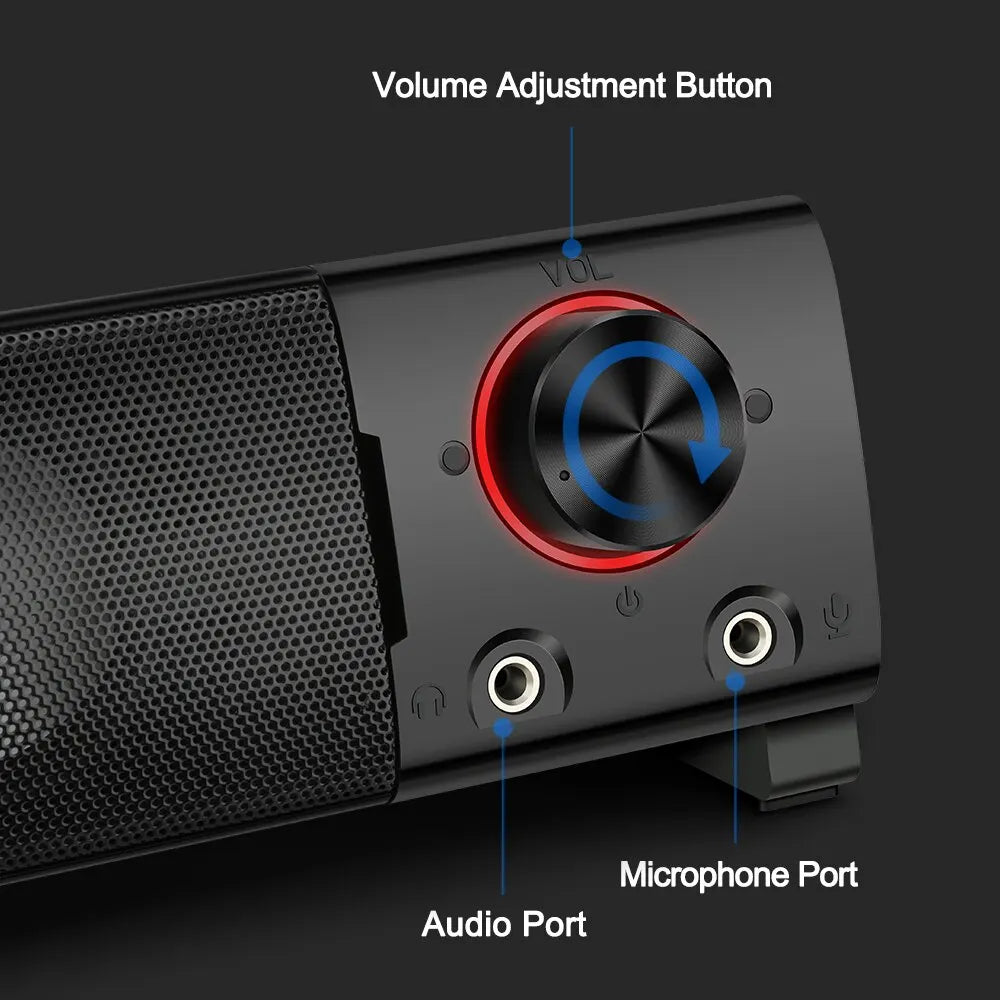 REDRAGON Orpheus GS550 Aux 3.5mm Stereo Surround Music Smart Speakers Column Sound Bar