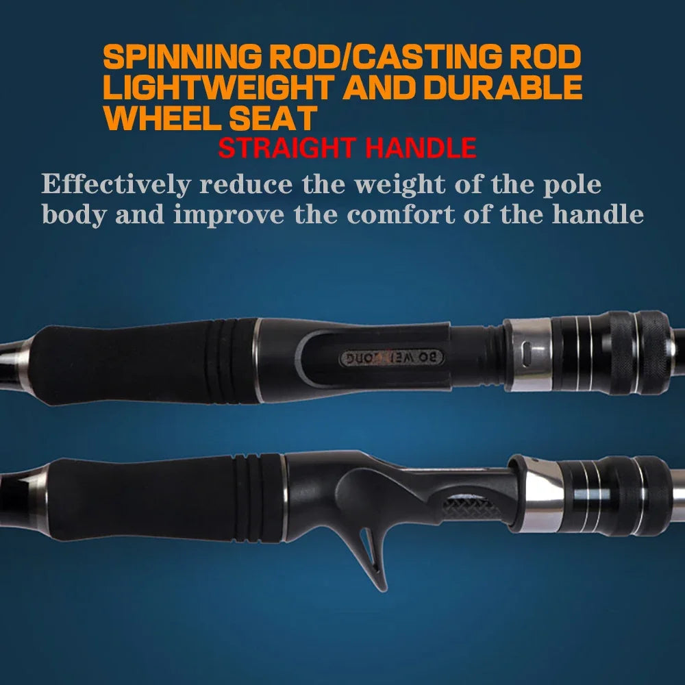 GHOTDA New Carbon Telescopic Lure Rod 1.8M -3M Spinning Rod/Casting Rod professional fishing rod