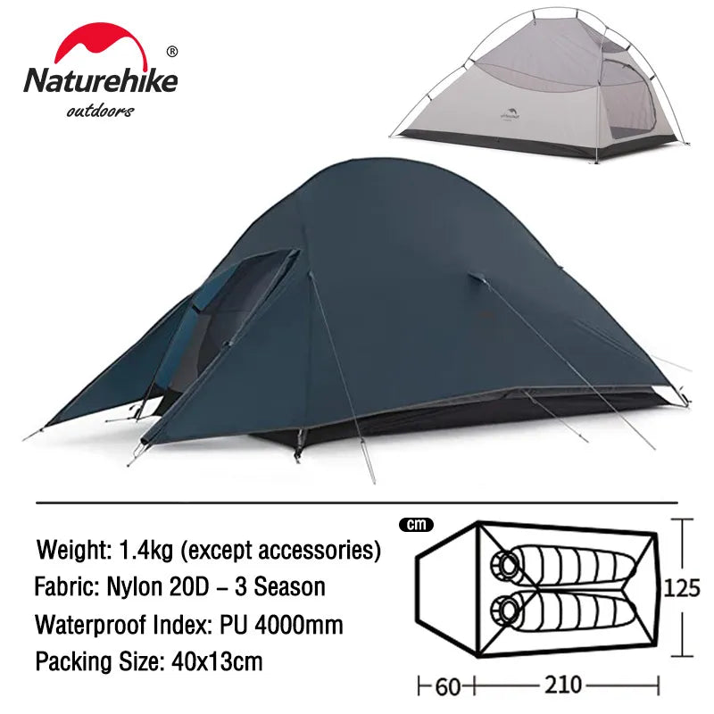 Naturehike Cloud Up 1 2 3 People Tent - My Store