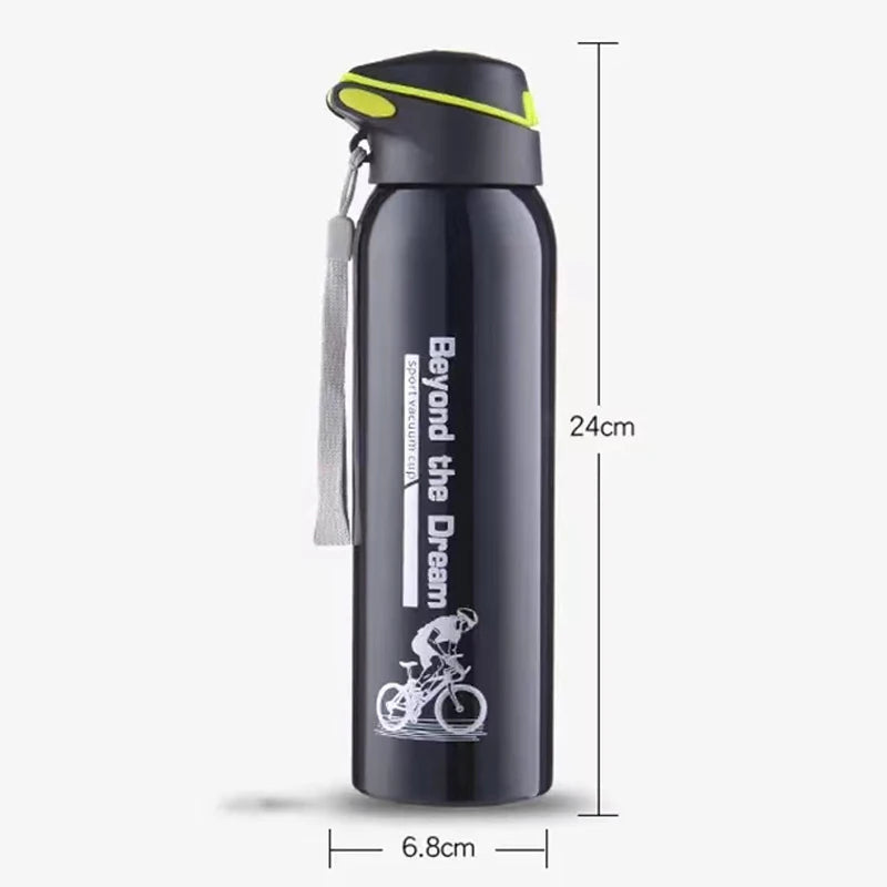 500ml Bike Water Bottle Drink Flask Stainless Steel Cup Outdoor