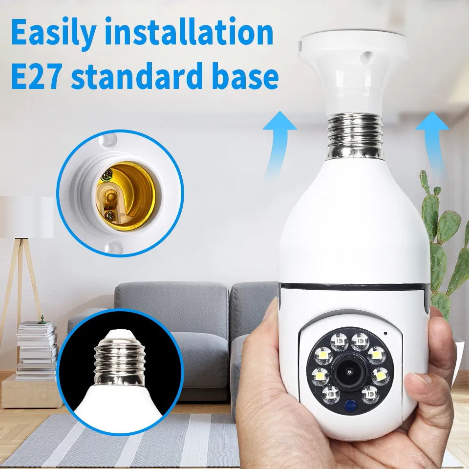 5G Wifi E27 Bulb Surveillance Camera Night Vision Wireless Home Camera 2MP