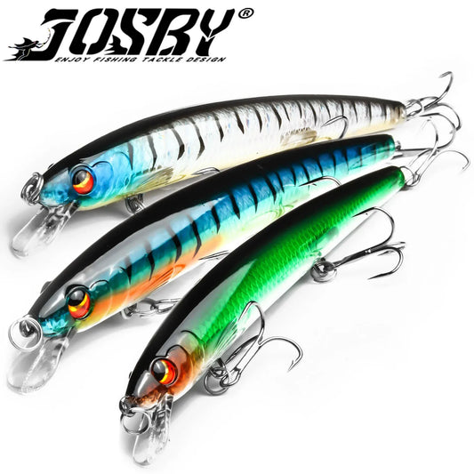 BAKAWA 1pcs 14cm 15g Big Long Fishing Lure Minnow Crankbait Sea Bait 3D Eyes Strong Hooks Wobblers