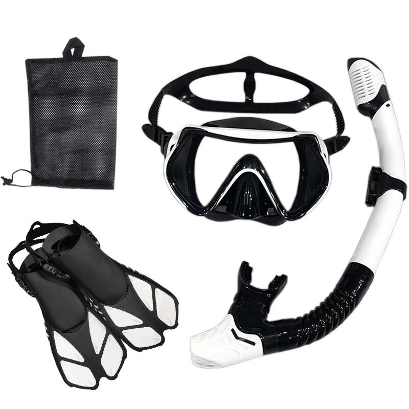 Snorkel Diving Mask  and  Goggles Diving Swimming Tube Set  Adult Unisex - My Store