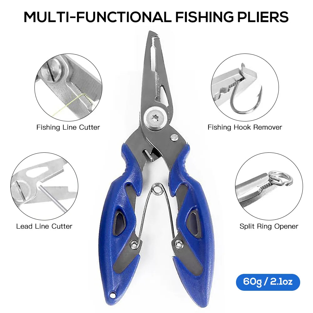 263pcs/Set Fishing Accessories Set with Tackle Box Including Plier - My Store