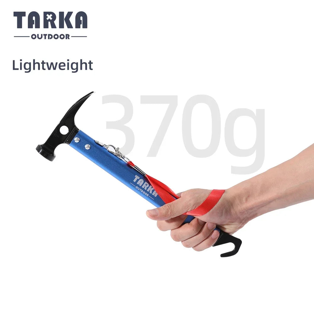 TARKA Lightweight Camping Hammer Carbon Steel Head Tent Peg Stakes Puller Hammer Outdoor Tool Tourist Hiking Climbing Equipment