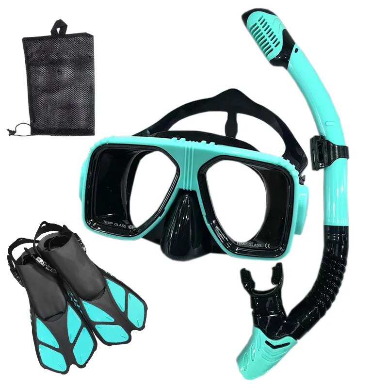 Snorkel Diving Mask  and  Goggles Diving Swimming Tube Set  Adult Unisex - My Store