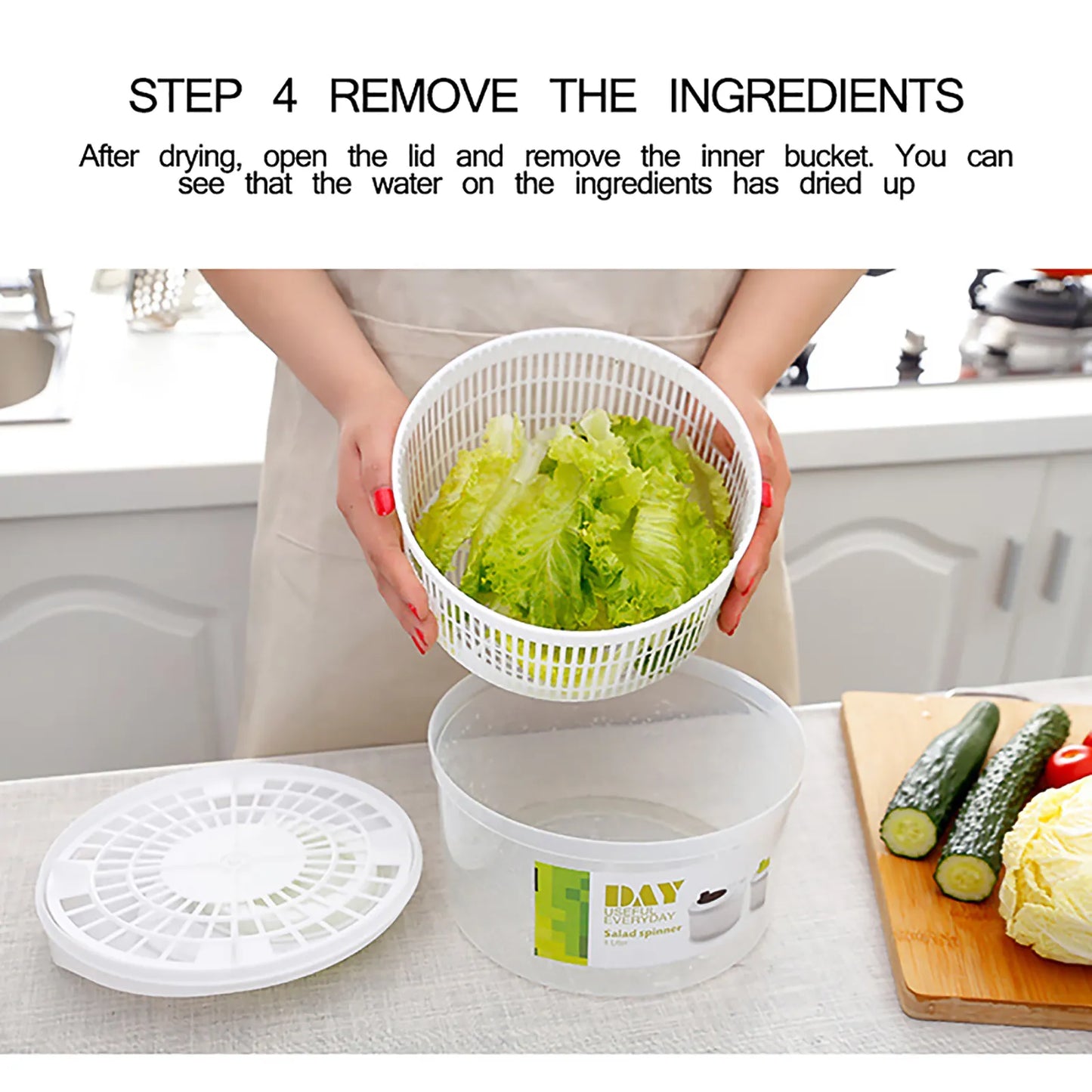 Vegetables Dryer Salad Spinner Fruits Basket Vegetables Washer Dryer