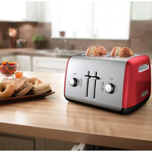 4-Slice Toaster With Manual High-Lift Lever  Toast Machine Cooking Appliances Kitchen Home