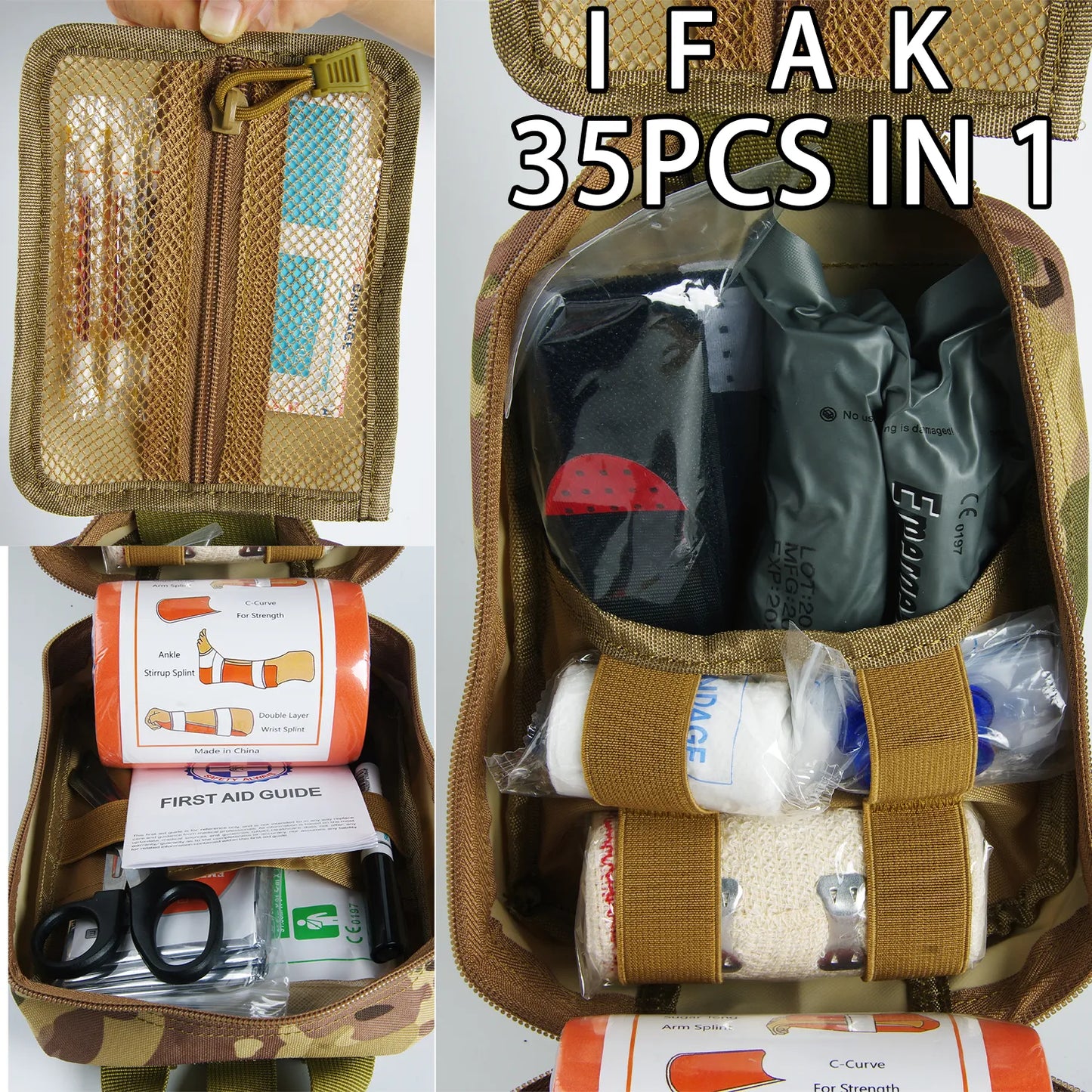 Military IFAK Trauma Survival  Kit First Aid Medical Pouch - My Store