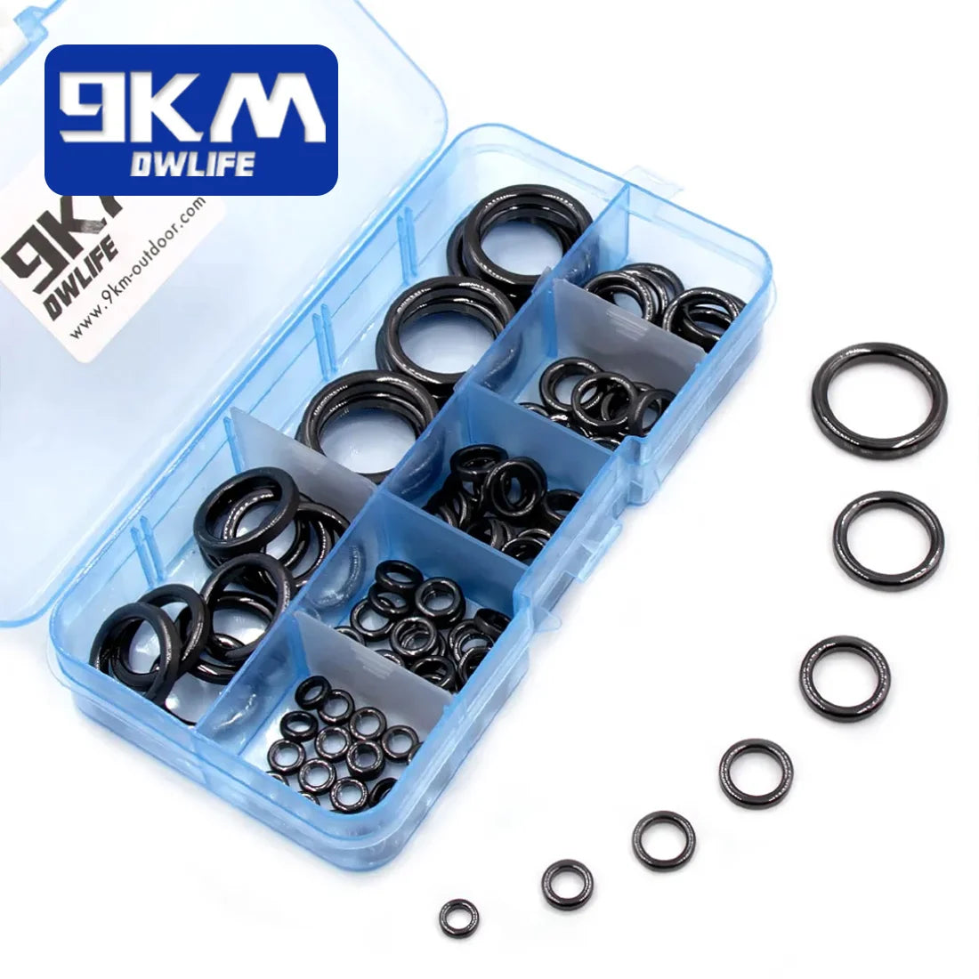 Fishing Rod Guides Ring 10Pcs~100Pcs Wear Resistant Ceramic Guide Ring Rod Repair Replacement Kit