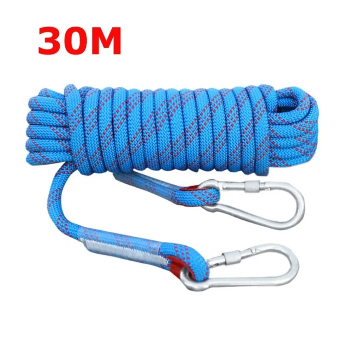 Tomshoo 10mm Rock Climbing Rope 10M/20M/30M Outdoor Static Repelling Rope - My Store