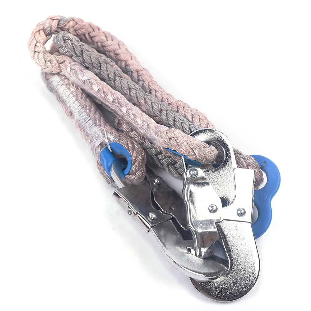 Tree Pole Climbing Spike Set Safety Belt Straps Portable Climbing Spike Set, Adjustable Lanyard Carabiner