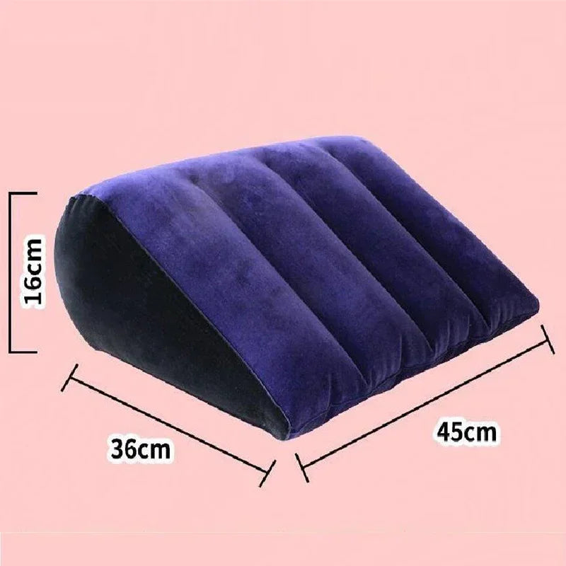 Multifunctional Pillow Toughage Inflatable Cushion Positions Support Air Cushion Triangular Pillow