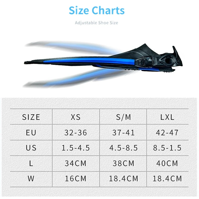 Flipper Silicone Professional Scuba Diving Fins Short Men women Snorkel Swimming Fins Kids Flippers