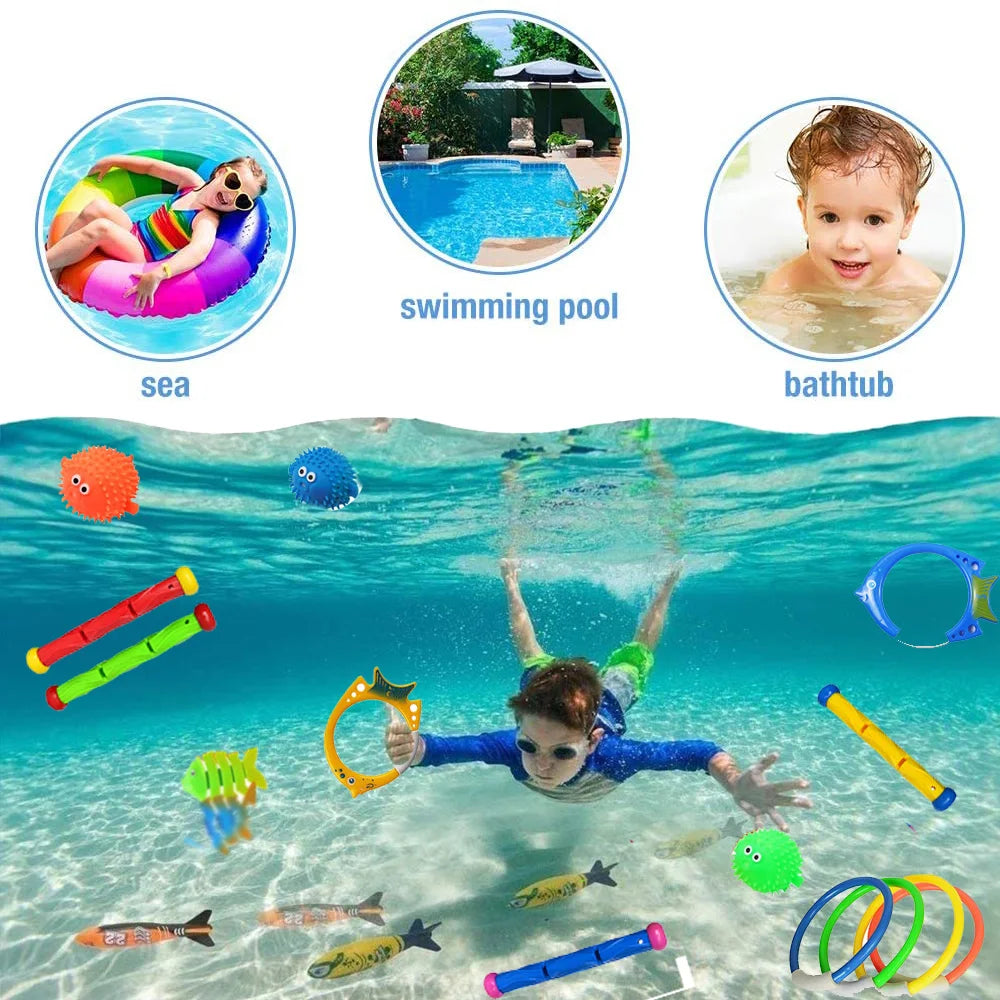 Children Diving Toys Swimming Octopus Pool Funny Octopus Diving Game Play Water Toys Underwater Training Fun Bath Toys For Kids