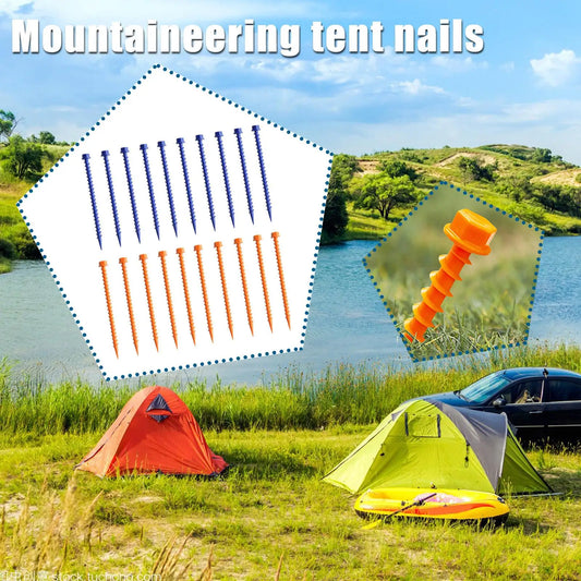 Tent Nail Plastic Tent Stakes Heavy Duty Beach Tent Pegs Canopy Stakes Essential Gear For Camping Accessories Y8I1