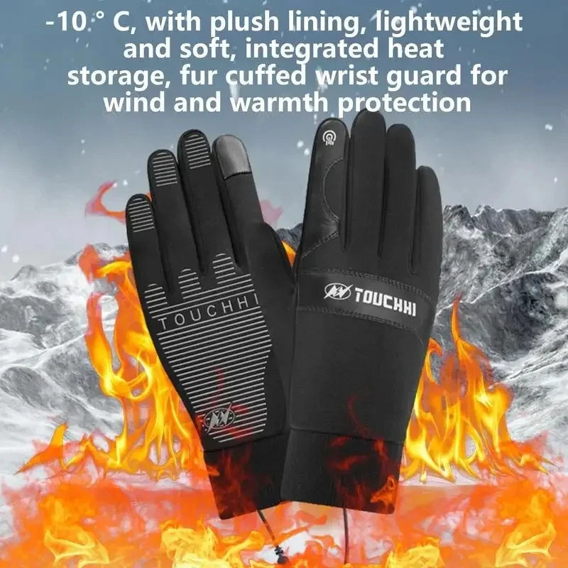 USB Heated Gloves Waterproof Touchscreen Outdoor Camping Skiing Motorcycle Bicycle Glove