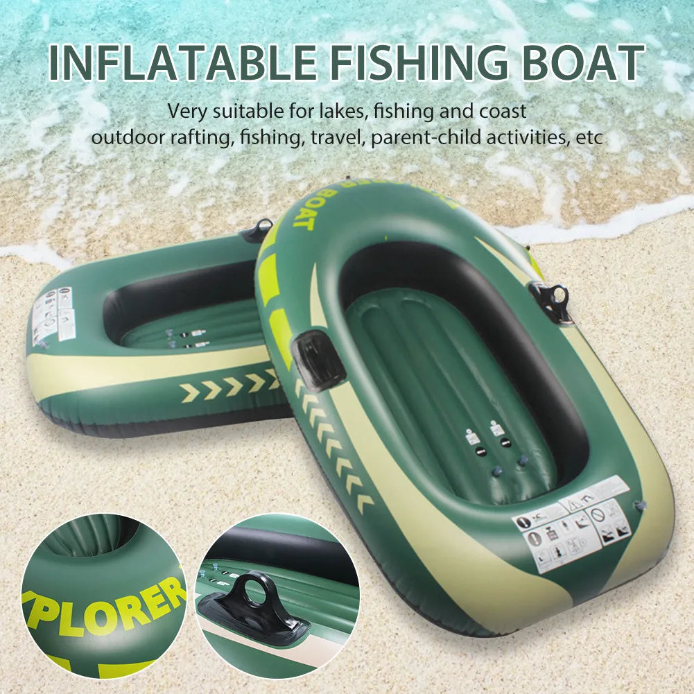 New Adults Inflatable Boat Kayak Canoe Fishing Boat With Double1/2/3 Person Outdoor Rafting Fishing Boats Raft For Lake