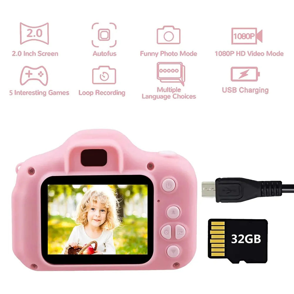 Kids Digital Camera Toys for Girls Boys 1080P HD Screen