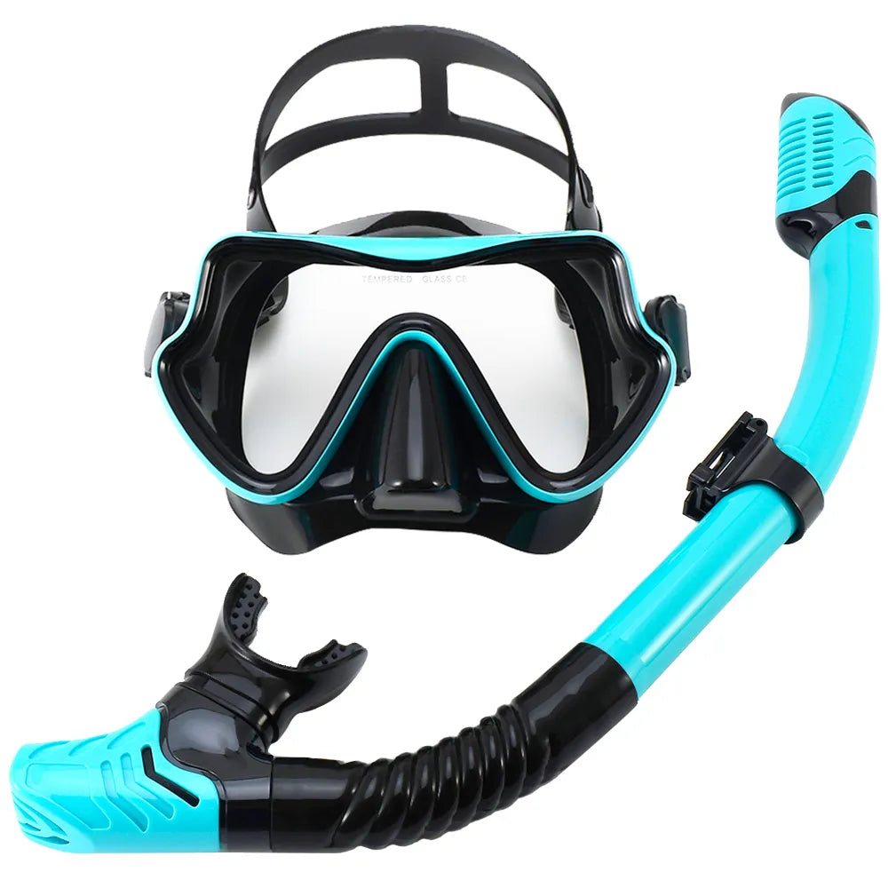 Professional Scuba Diving Masks Snorkeling Set Adult Silicone Skirt Anti-Fog Goggles Glasses