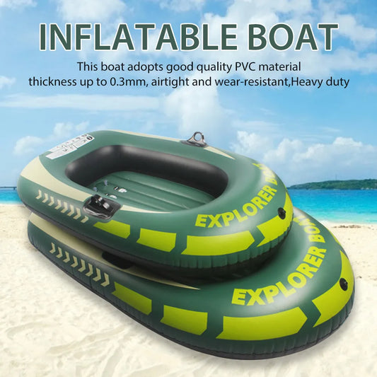 New Adults Inflatable Boat Kayak Canoe Fishing Boat With Double1/2/3 Person Outdoor Rafting Fishing Boats Raft For Lake