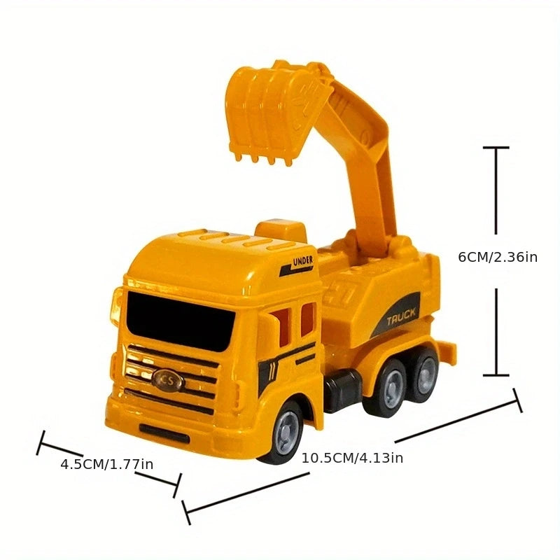 Engineering Vehicle Toys Plastic Construction Excavator Tractor Dump Fire Truck Bulldozer