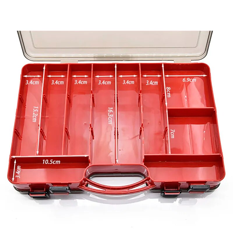 Double Sided Fishing Tackle Box fishing Accessories Tool Storage Boxes - My Store