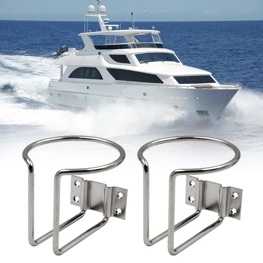 1pcs Stainless Steel Boat Ring Cup Drink Holder Universal Drinks Holders For Marine Yacht Truck Rv Car