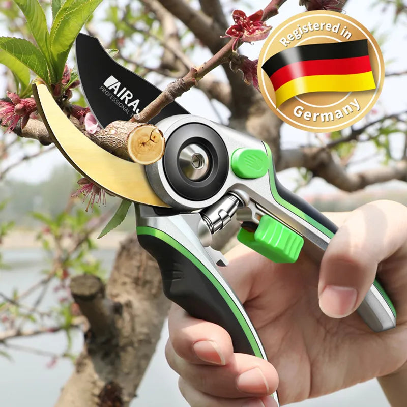 AIRAJ Pruning Shear Garden Tools Labor Saving Scissors Gardening Plant Sharp Branch Pruners