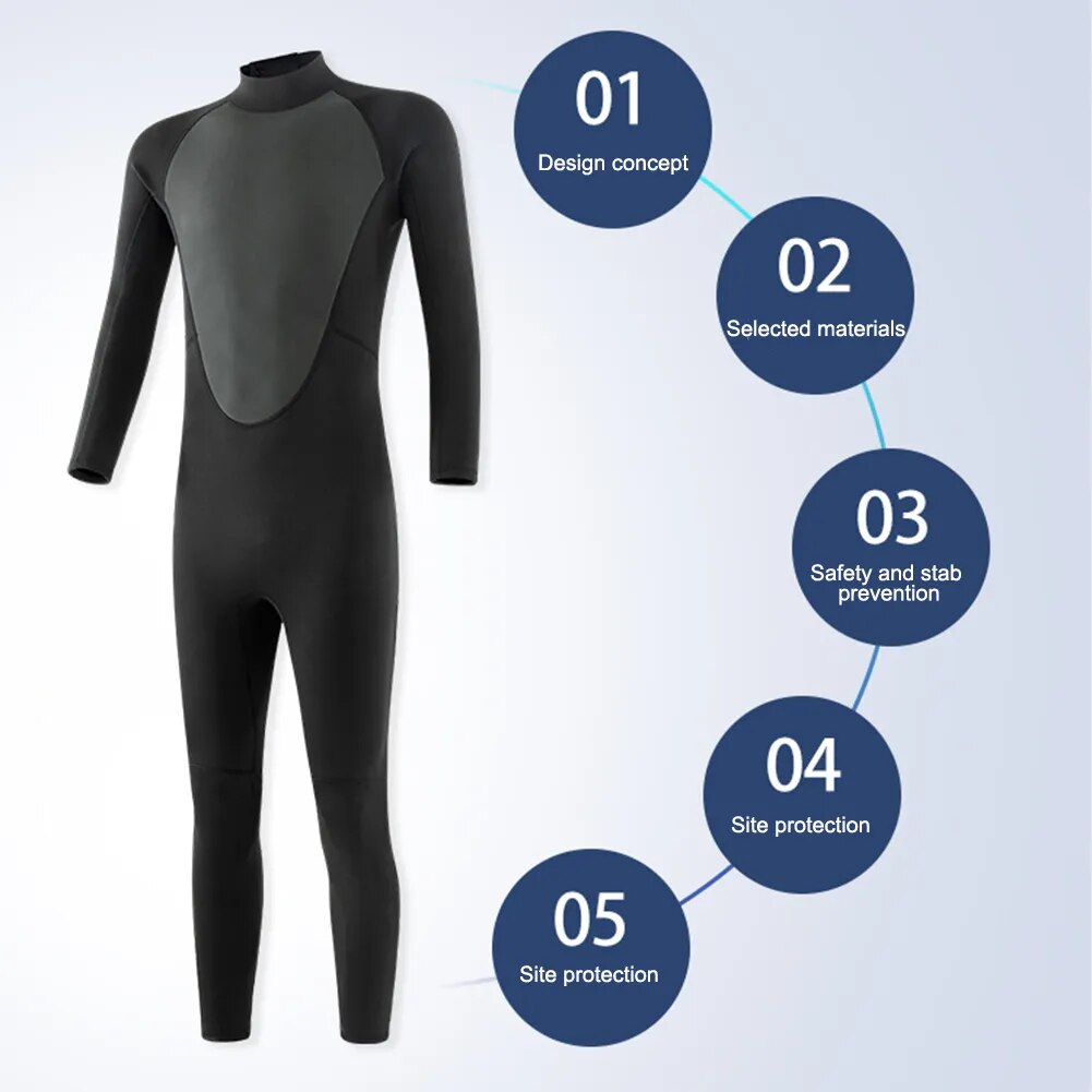 0.5/3mm Neoprene Wetsuit Men Full Bodysuit - My Store