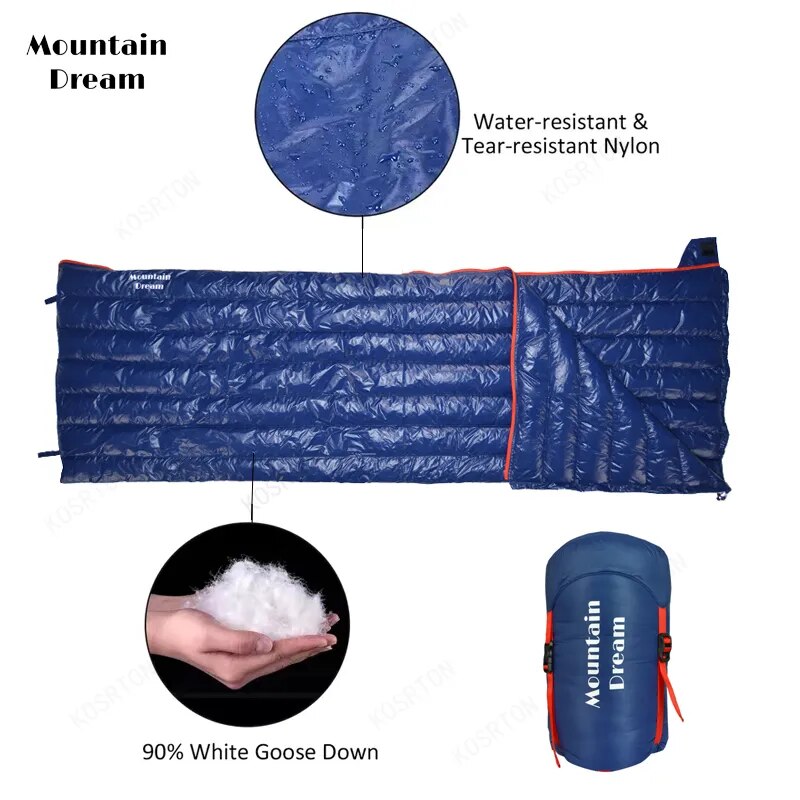 Camping Sleeping Bag 90% Goose Down Adult - My Store