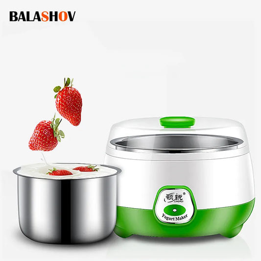 Yogurt Maker Mini Automatic Yogurt Machine Household DIY Yogurt Tools Kitchen Appliances Stainless Steel Tank Appliances Yogurt