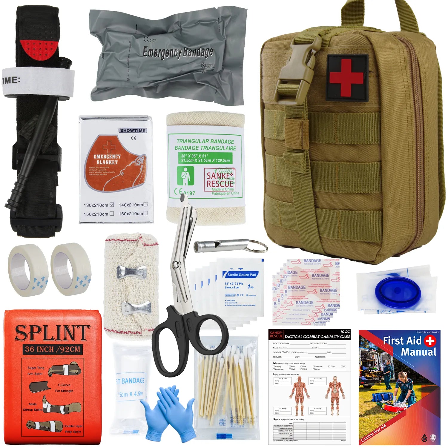 Military IFAK Trauma Survival  Kit First Aid Medical Pouch - My Store