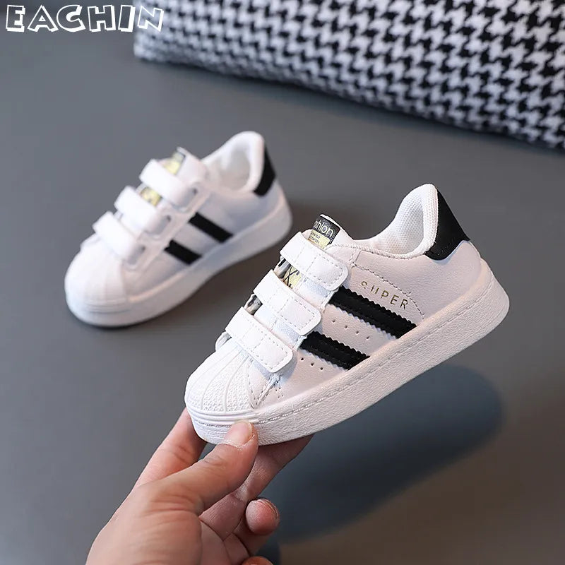 Children's Sneakers Non-slip Casual Shoes Boys Girls Hook Breathable Sneakers Toddler Outdoor Shoes