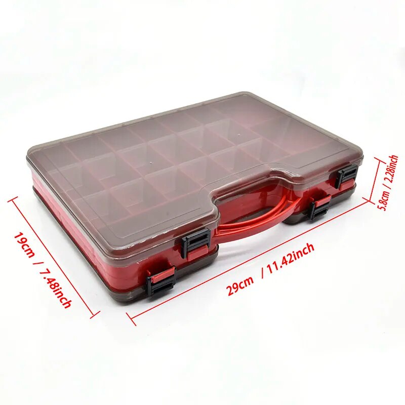 Double Sided Fishing Tackle Box fishing Accessories Tool Storage Boxes - My Store