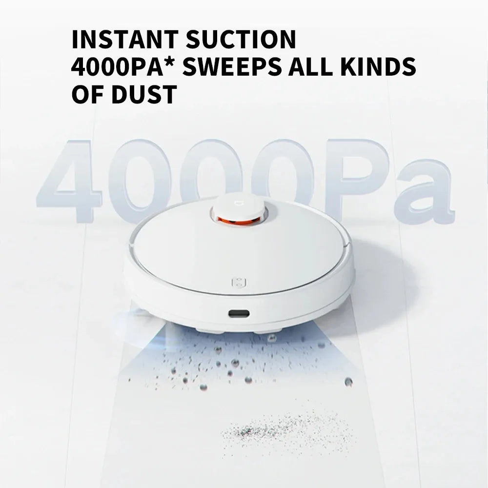 XIAOMI MIJIA 3C Robot Vacuum Cleaner and Mop For Home Appliance Dust LDS Scan 4000PA Cyclone Suction Washing Mop Smart Planned