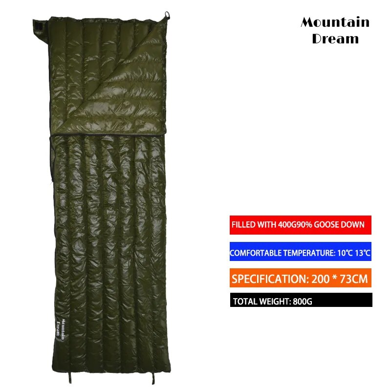 Camping Sleeping Bag 90% Goose Down Adult - My Store