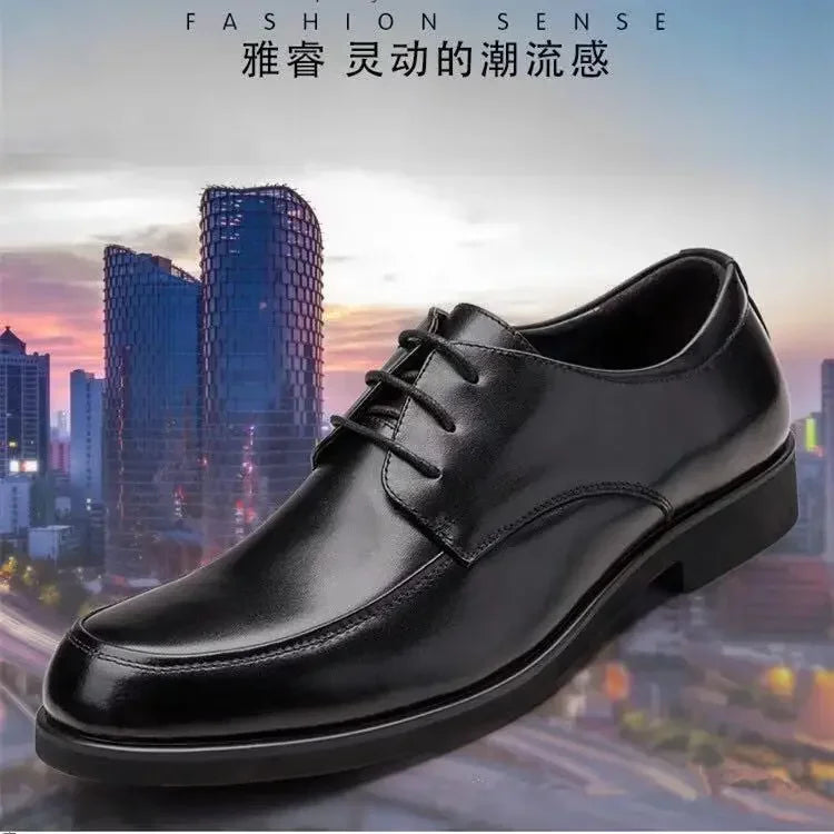 Mens Dress Shoes Men's Formal Original Leather Italian Skin Shoes for Men Elegant Casual Business