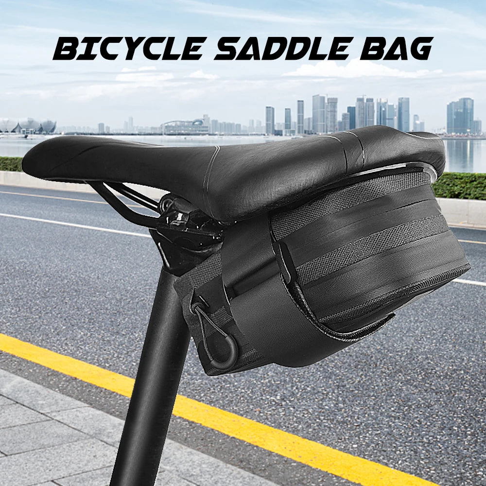 SAHOO Bicycle Saddle Bag Reflective Cycling Rear Seat Post Large Capacity Case Water Resistant