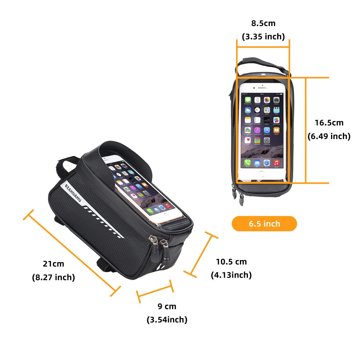 Bicycle Bag Phone Bag Waterproof Mountain Bike Front Top Tube