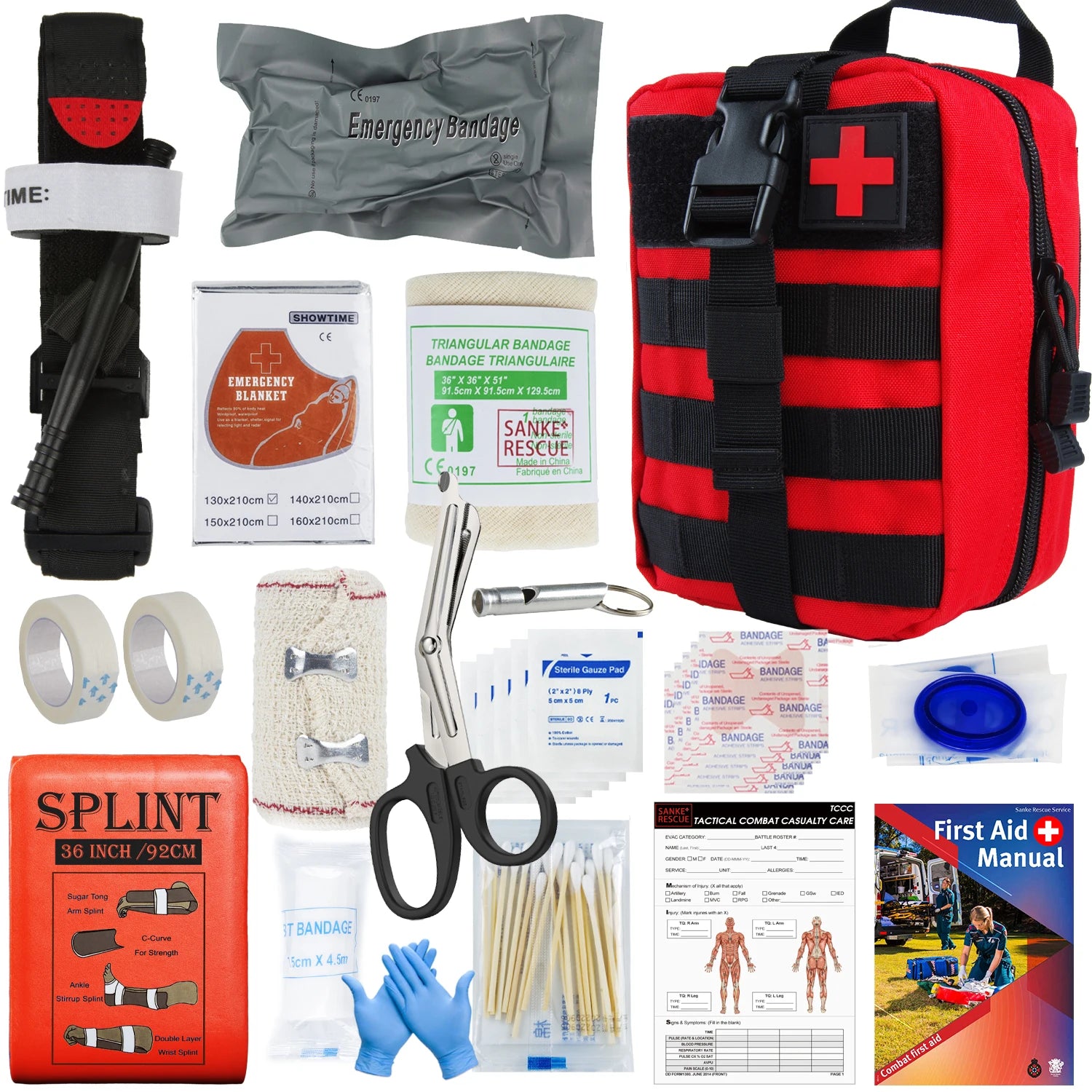 Military IFAK Trauma Survival  Kit First Aid Medical Pouch - My Store