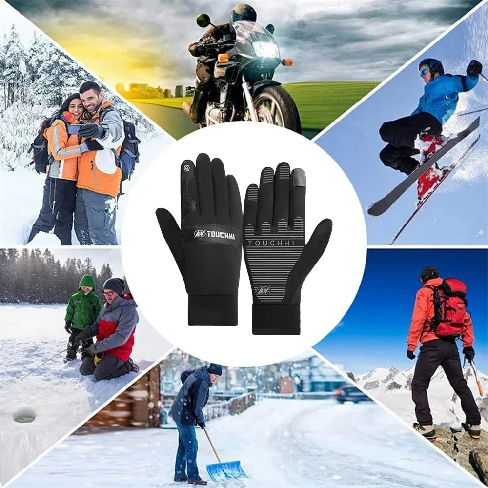 USB Heated Gloves Waterproof Touchscreen Outdoor Camping Skiing Motorcycle Bicycle Glove